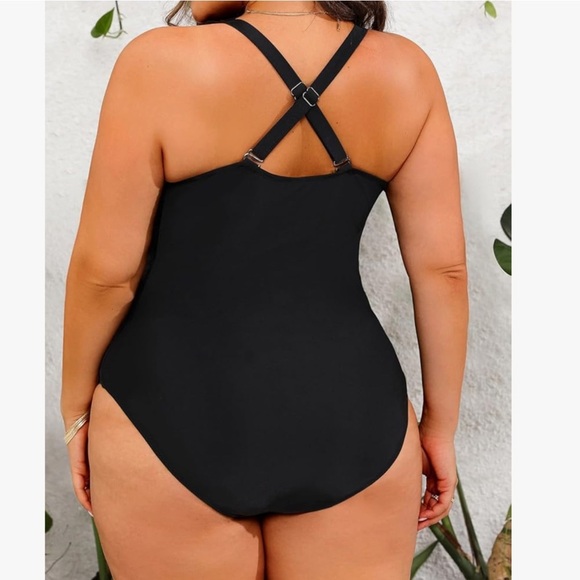 One Piece Bathing Suit for Women Swimsuits Tummy Control Retro NWT Plus Size 16W - Picture 2 of 3